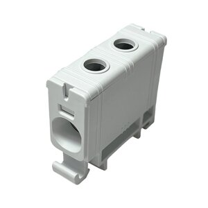 Клемник на DIN-рейку Al 6-50/Cu 2.5-50 мм² сірий Промфактор