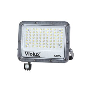 Прожектор LED Violux CARBON-S 50W 5000K 6000lm IP65 з датчиком