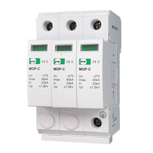 Обмежувач перенапруги MOP3-C 20кА/40кА/275В Промфактор