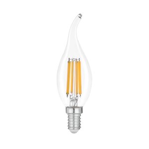 Лампа LED FILAMENT С37 6W E14 4000K на вітру VIOLUX