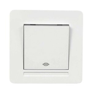 Вимикач Nilson Selene білий 1кл проміжний