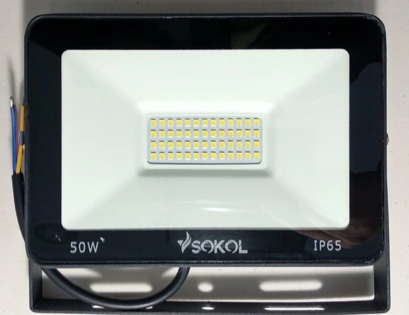 Прожектор LED 100w 220В 6500lm 6500K Sokol від компанії ТД "Електростар" - фото 1