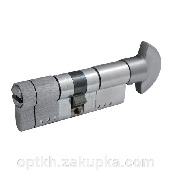 Циліндр дверний Securemme K22 322TPCS51511X5 50/50 мм ключ/поворотник, 5 ключів + 1 монтажний ключ, матовий хром (59902) від компанії СПД Лініченка С Н - фото 1