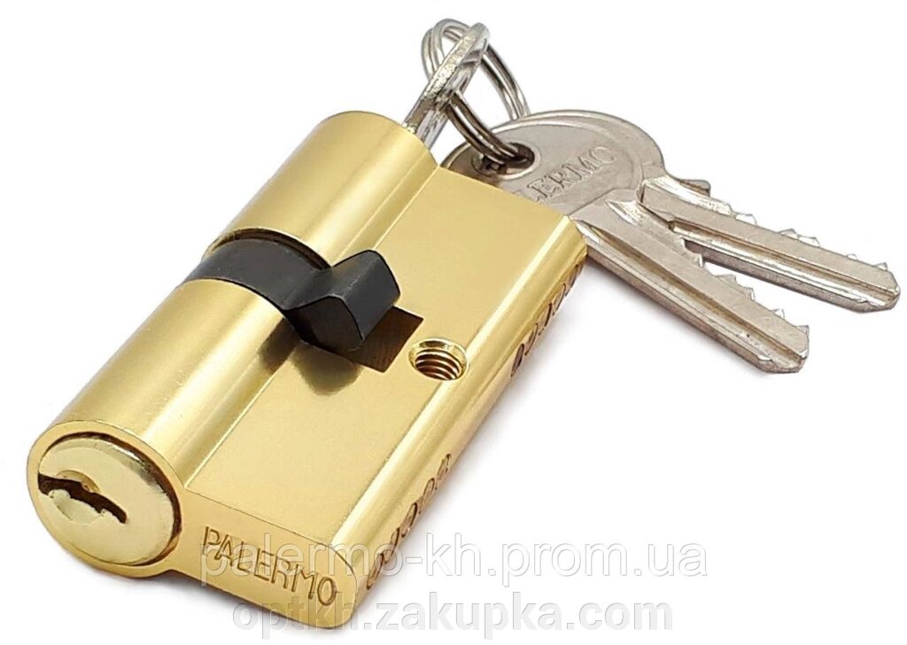 Циліндр HP60мм (30X30) Ключ-Ключ 3 Кл Жовтий сплав. від компанії СПД Лініченка С Н - фото 1