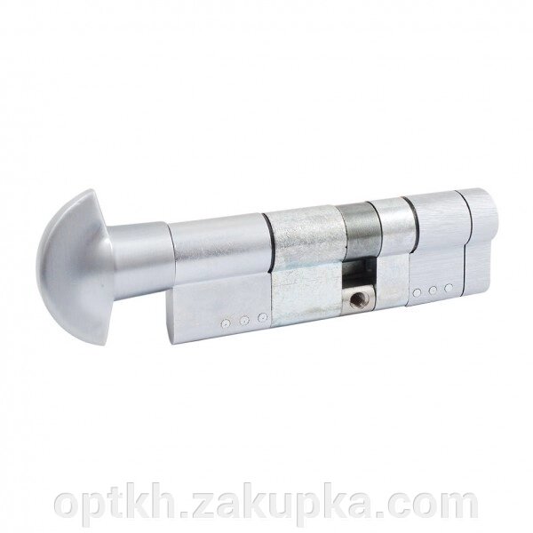 Циліндр Securemme 3220PCS50401X5 К22 50/40 мм 5кл +1 монтажний ключ/ручка мат. хром (54458) від компанії СПД Лініченка С Н - фото 1