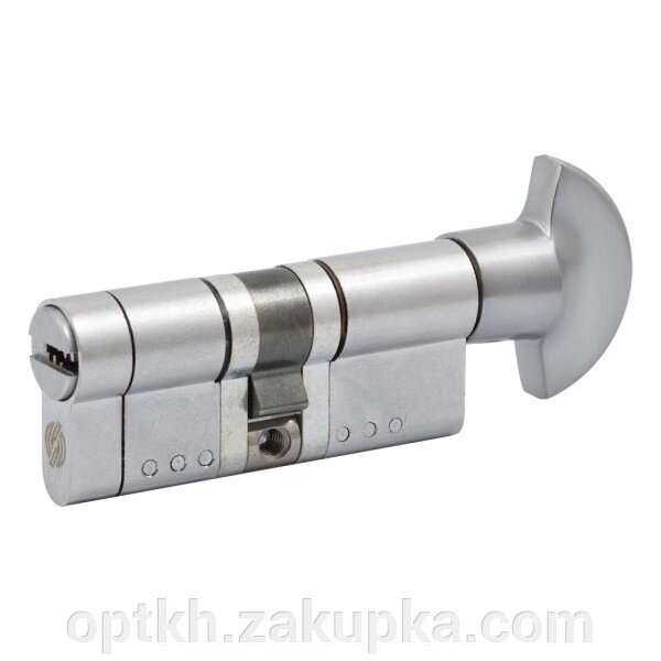 Циліндр Securemme 322TPCS41511X5 К22 40/50 мм 5кл +1 монтажний ключ/ручка матовий хром  (54973) від компанії СПД Лініченка С Н - фото 1