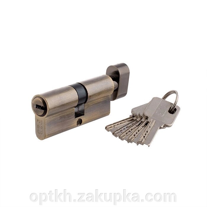 Циліндр замка FZB 60 (30+30) AB COMPUTER KEYS--KNOB 13-08-004 від компанії СПД Лініченка С Н - фото 1