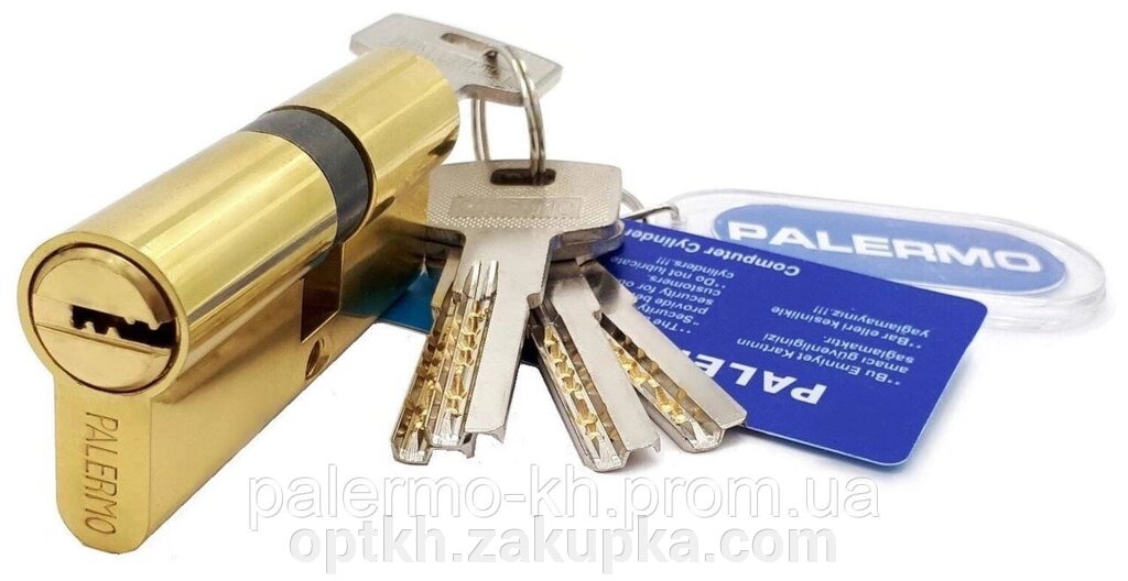 Циліндровий механізм HP68F 32X36mm ключ/ключ лазерний * Palermo* Золото від компанії СПД Лініченка С Н - фото 1