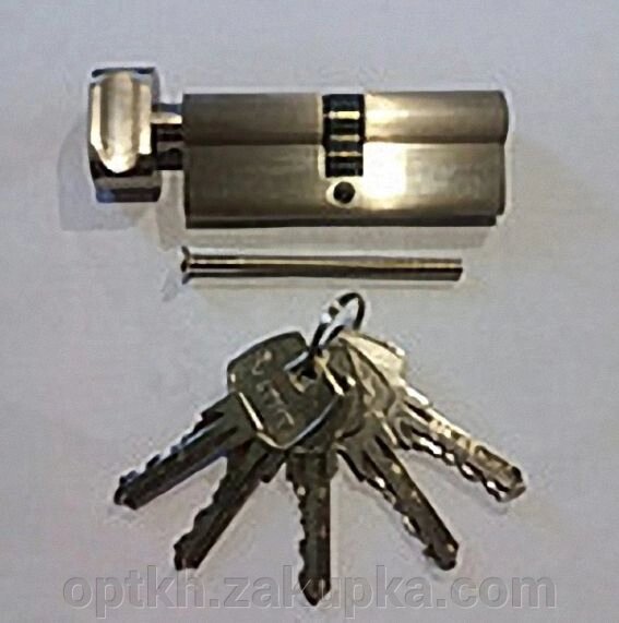 Циліндровий механізм ТИТАН 60 (30 * 30) -C SN ключ-поворотник 5 англійських ключів від компанії СПД Лініченка С Н - фото 1