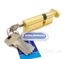 Циліндровий механізм ключ-поворот зі зміщенням і лазерним ключем * Palermo * HP 95ммFG 5кл, Золото