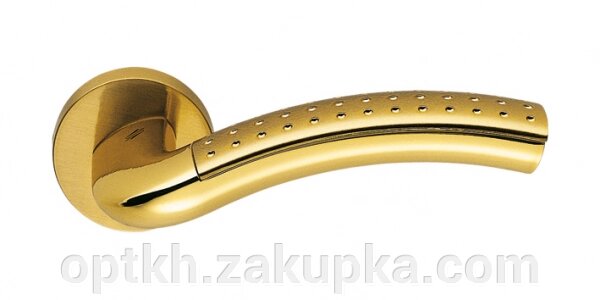 Colombo Design Milla Lc 41 Дверна ручка Полірована латунь/матове золото (3334) від компанії СПД Лініченка С Н - фото 1
