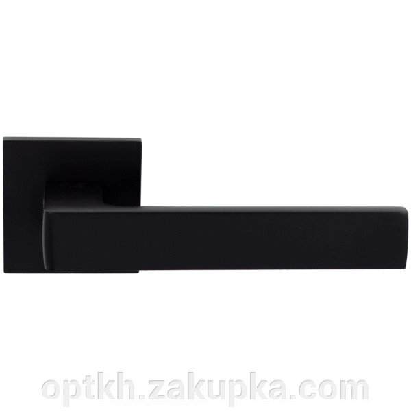 Comit Kubic - матова ручка чорної двері (розетта 6 мм) (58747) від компанії СПД Лініченка С Н - фото 1