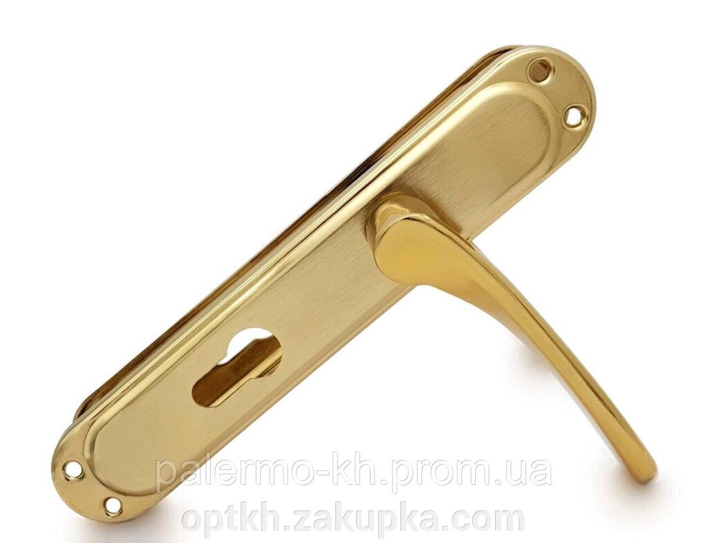 Дверна ручка на планці під ключ, міжосьова відстань 61.5mm мм від компанії СПД Лініченка С Н - фото 1