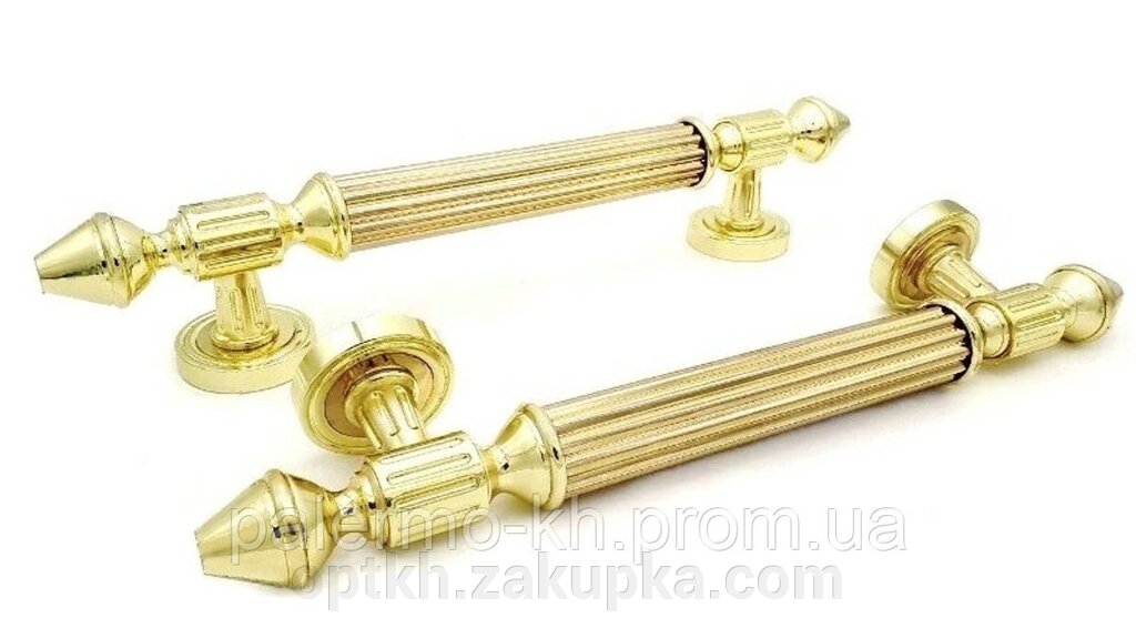 Дверна ручка-скоба 400мм Глянцеве золото від компанії СПД Лініченка С Н - фото 1