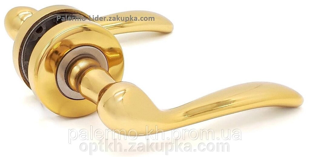 Дверні ручки для міжкімнатних дверей на розетці, Золото від компанії СПД Лініченка С Н - фото 1