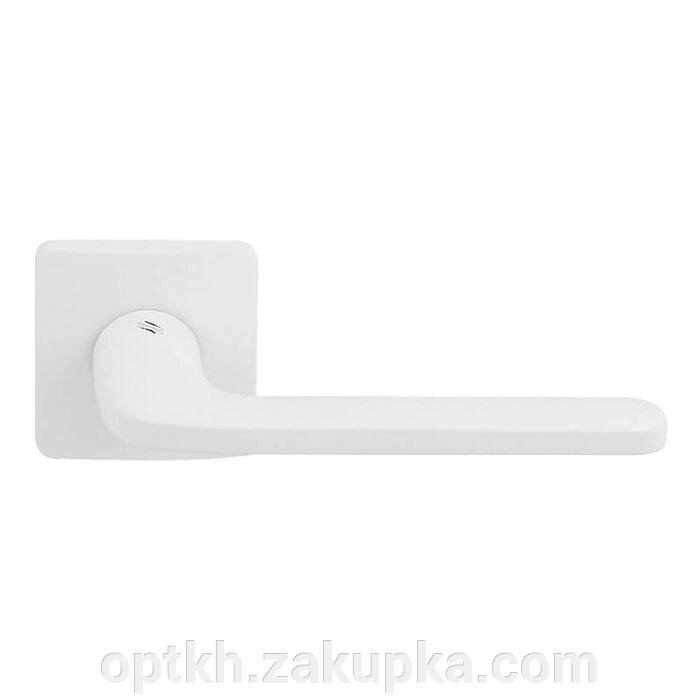 Дверні ручки на розетці комплект (Італія) Colombo RoboquattroS ID 51(47058) матовий білий від компанії СПД Лініченка С Н - фото 1