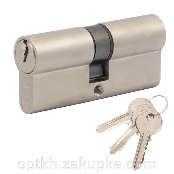 Дверний циліндр Cortellezzi Primo 116 35/35 мм, ключ/ключ, нікель -матовий (57377) від компанії СПД Лініченка С Н - фото 1