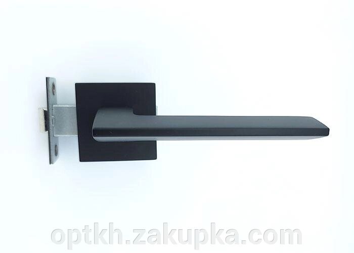Комплект 6 Ручка на квадратній розетки алюміній TRION GRECO 49 Black від компанії СПД Лініченка С Н - фото 1