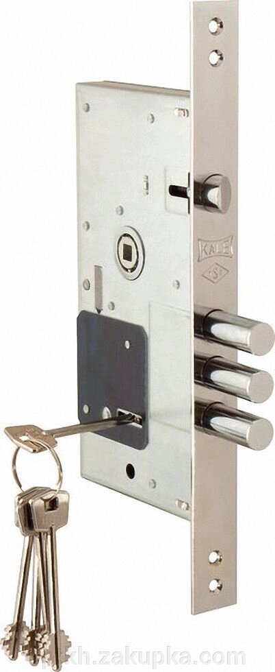 Корпус замок сувальдний 252 RL c, 5 ключів, бек: 60 mm від компанії СПД Лініченка С Н - фото 1