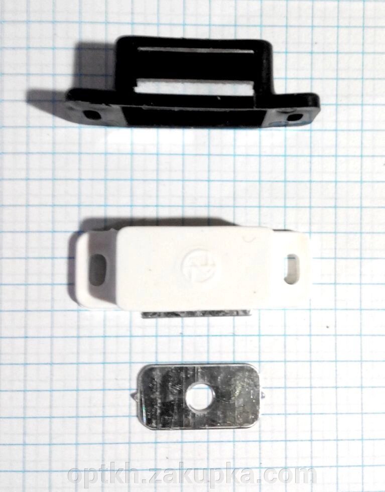 Магніт малий 45х15 мм білий від компанії СПД Лініченка С Н - фото 1
