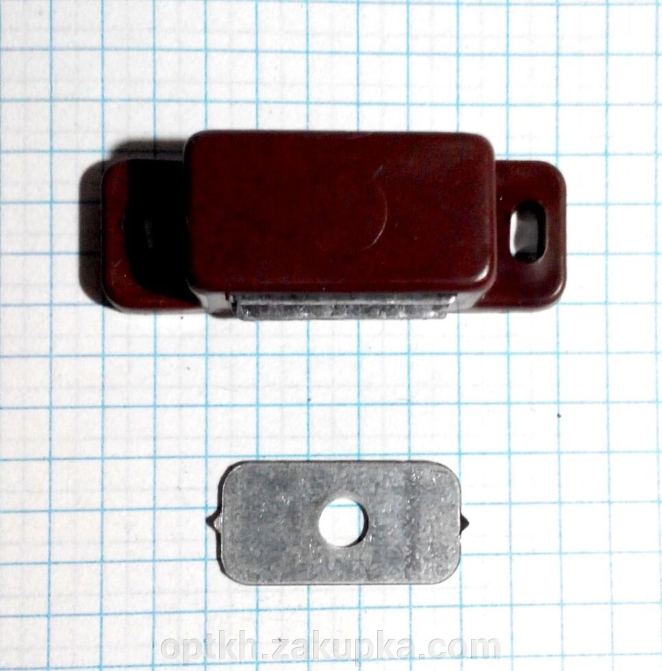 Магніт малий 45х15 мм корич від компанії СПД Лініченка С Н - фото 1