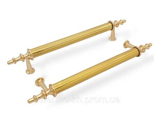 Меблева ручка для корпусних меблів 128мм. колір Золото/Золото