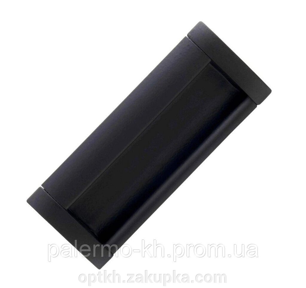 Меблева ручка 14.198-012/012 - 96 мм матова чорна від компанії СПД Лініченка С Н - фото 1