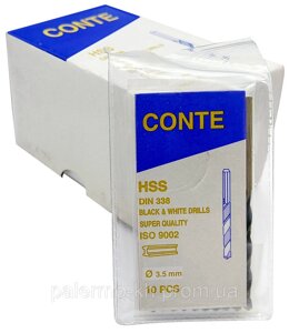 Набір свердел по металу 3.5 mm "Conte" HSS DIN 388,10 шт