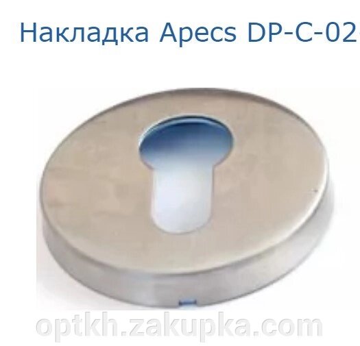 Накладка циліндрична APECS DP-C-02-INOX від компанії СПД Лініченка С Н - фото 1