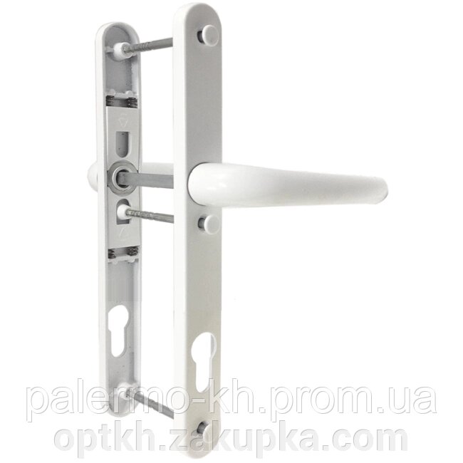 Нажимной гарнітур з пружиною для металопластикових та алюмінієвих дверей 28x92x216 білий від компанії СПД Лініченка С Н - фото 1