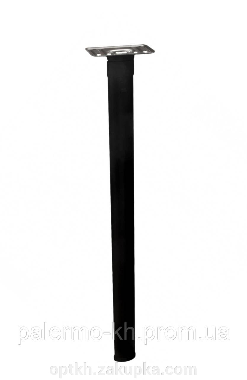 Ніжка для відкидного столу овальна H=720 мм Матовий Чорний від компанії СПД Лініченка С Н - фото 1