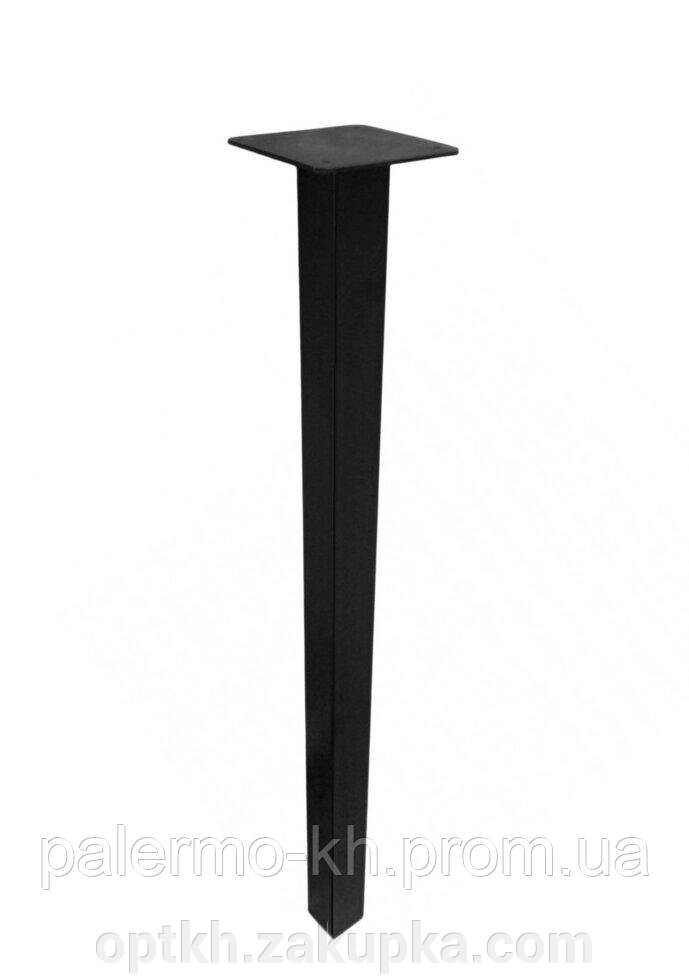 Опора Loft для стола регульована 40*40*740 мм чорна (Україна) від компанії СПД Лініченка С Н - фото 1