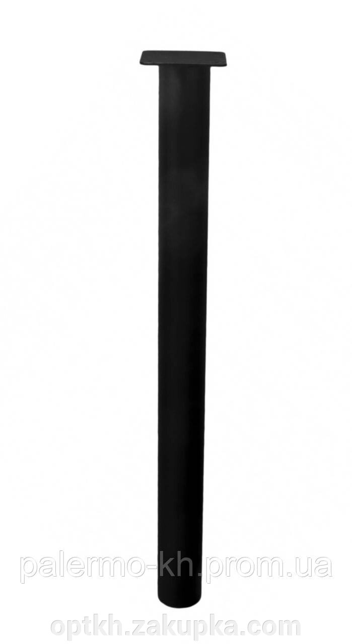 Опора Loft кругла 60*730 мм металева чорна матова (Україна) без регулювання від компанії СПД Лініченка С Н - фото 1