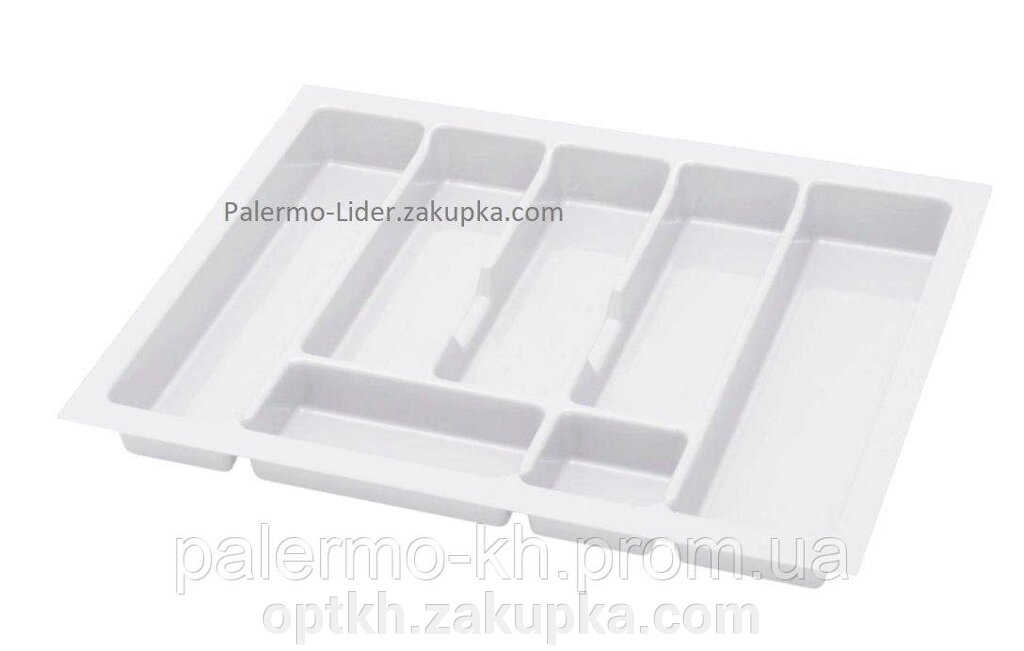 Пенал для посуду UNI білий 600 Rejs (лоток для столових приладів) від компанії СПД Лініченка С Н - фото 1