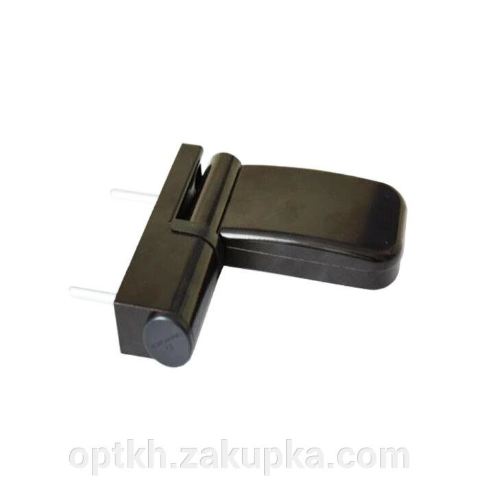 Петля 3-D для пластиковых дверей 140 кг коричневая ##от компании## СПД Линиченко С Н - ##фото## 1