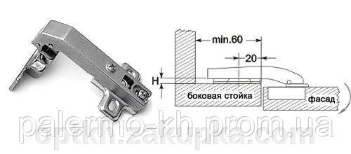 Петля накладна з установкою на глухі двері 90 * (равнолежащая) від компанії СПД Лініченка С Н - фото 1