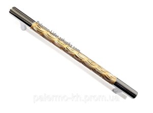Ручка скоба модерн, "DESENLI" 160mm Хром-Матове Золото