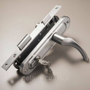 Замок врізний з ручкою 70х40 мм, 5 ключів, Trodos 70-10 / Дверна ручка із замком / Врізний замок на хвіртку в Харківській області від компанії СПД Линиченко С Н