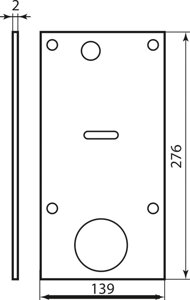 Mottura Art. 94055 Марганцева пластина 139х276х2мм SX (для замку 54.797,54.587) в Харківській області от компании СПД Линиченко С Н