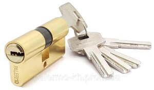 Циліндровий механізм рівний ключ/ключ, 5 профільних ключів * Palermo* HP60мм F 5кл (30х30) Жовтий