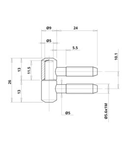 Завіса Otlav CF530090N002-CG530090N002 нікельов. в Харківській області від компанії СПД Линиченко С Н