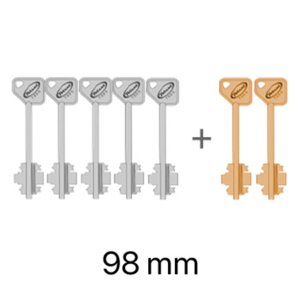 Набір ключів 5+2 (98 мм) до замків серії 7100/8100 в Харківській області от компании СПД Линиченко С Н