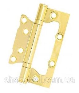 Петля, пара міжкімнатних петель метеликів, петлі вузькі FORTEZI 100*63*2,5 2BB РВ (поліроване золото) метелик в Харківській області від компанії СПД Линиченко С Н