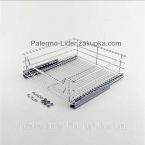 Кошик-ящик 600 мм з направляючими. тандем, з доводчиком. хром в Харківській області от компании СПД Линиченко С Н