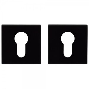 Дверна накладка для циліндра RDA, матовий чорний, (розетта 6 мм) (58404) в Харківській області от компании СПД Линиченко С Н