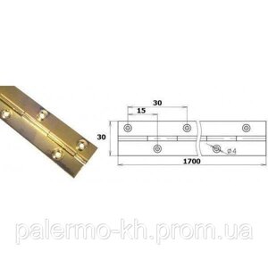 Петля рояльна (бухта 50шт) КОРОТКА L = 980 мм