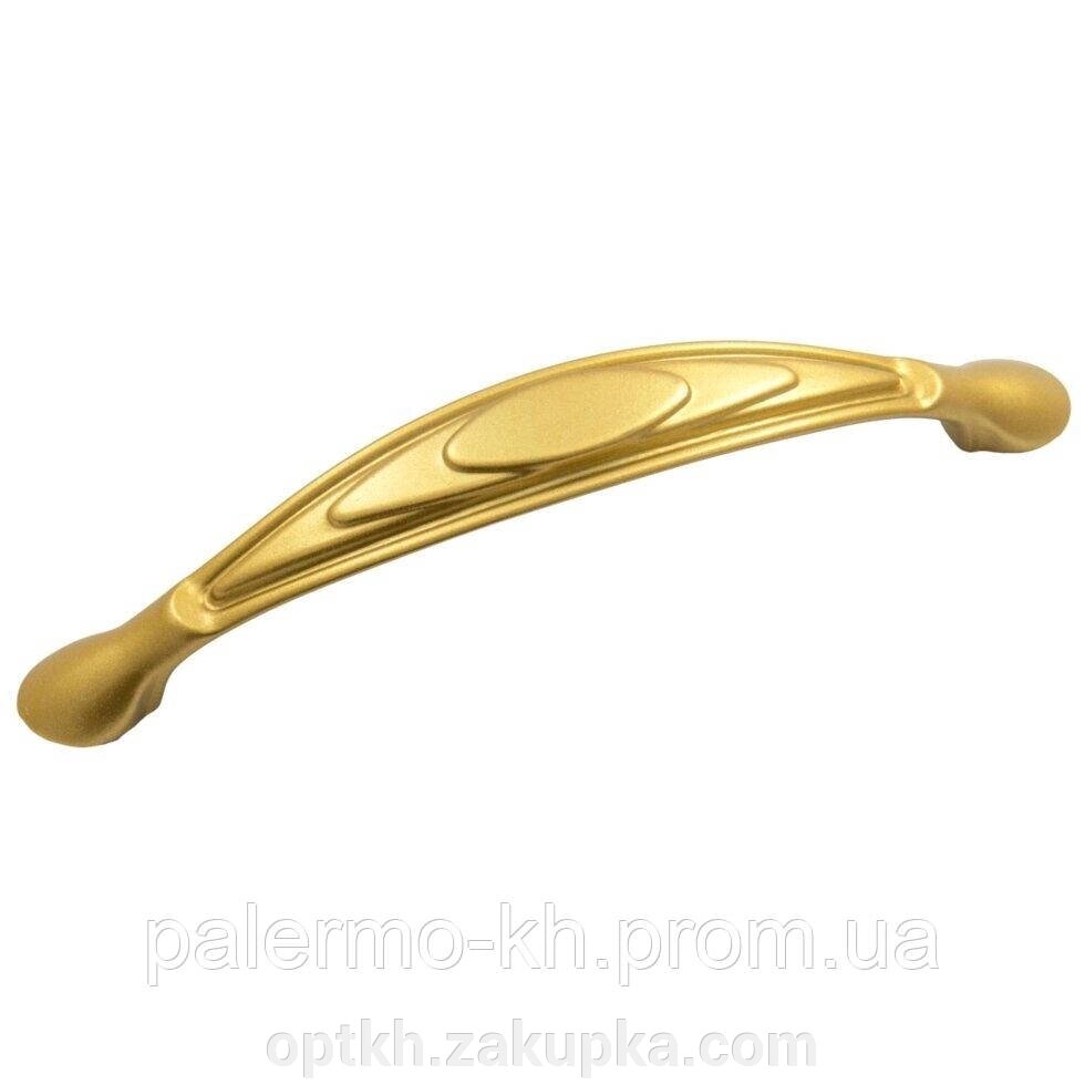 Ручка для меблів 128mm "GOZDE" Матове золото від компанії СПД Лініченка С Н - фото 1