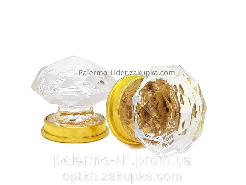 Ручка кнопка, пластик золото глянсове від компанії СПД Лініченка С Н - фото 1