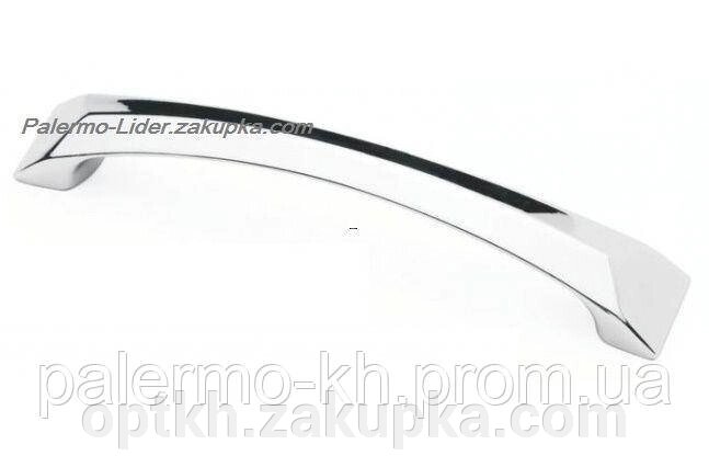 Ручка меблева 128mm "PIRAMIT" Хром від компанії СПД Лініченка С Н - фото 1