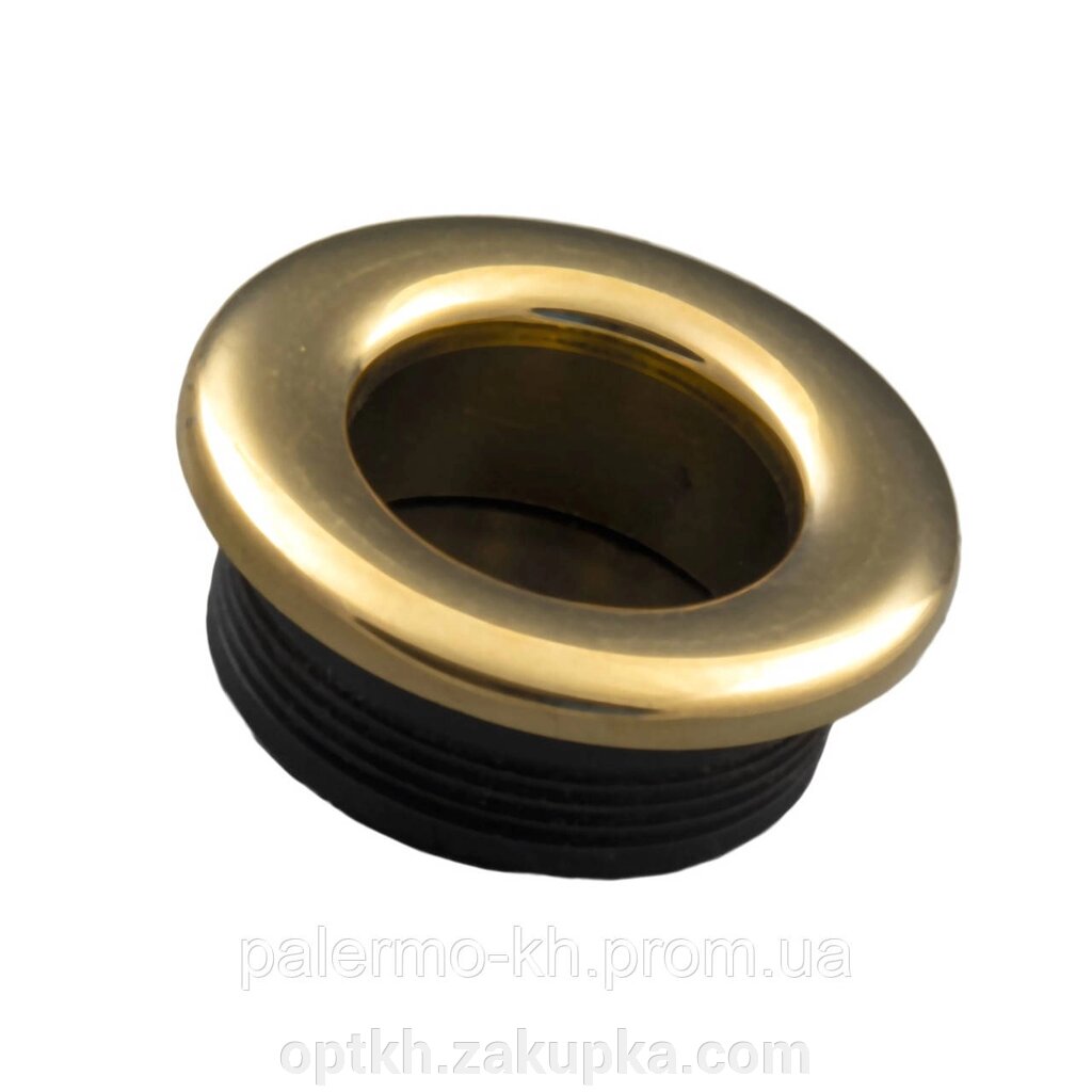 Ручка меблева кругла кругла врізна золото 41x41mm від компанії СПД Лініченка С Н - фото 1